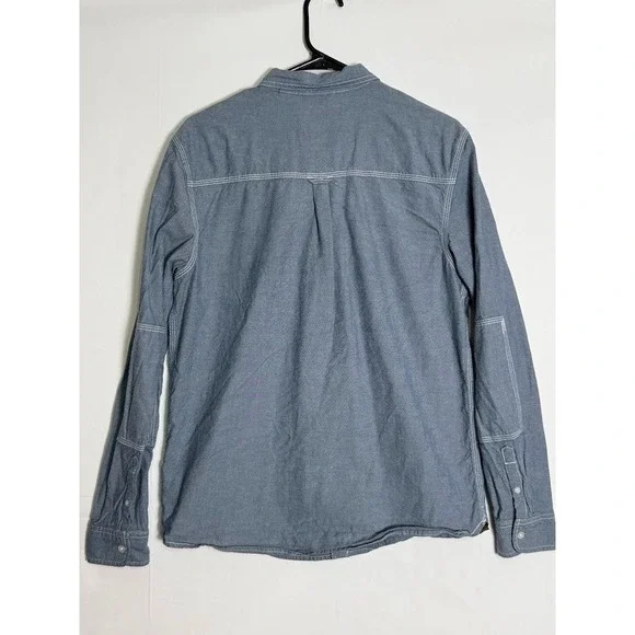 Element x Timber Button Up Shirt Mens M Chambray Workwear Skate - Picture 2 of 6